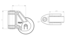 728744 Skizze Swivel wheel air