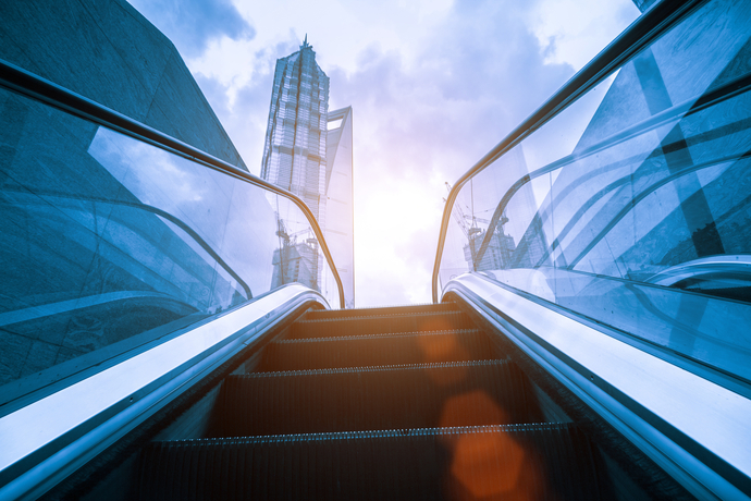 shutterstock_135806228_Escalator outside Shanghai