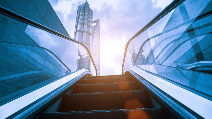 shutterstock_135806228_Escalator outside Shanghai