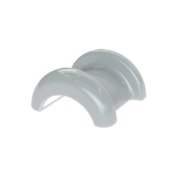 Positionsschelle 30 weißaluminium 9006 PB